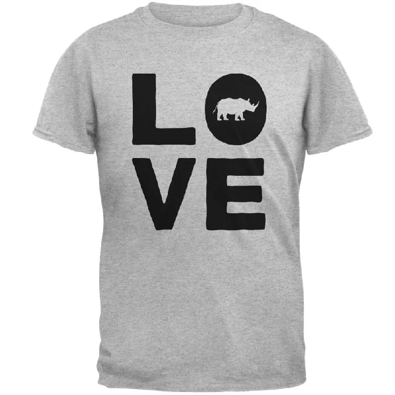 Rhino Love Mens T ShirtPocket T-Shirts