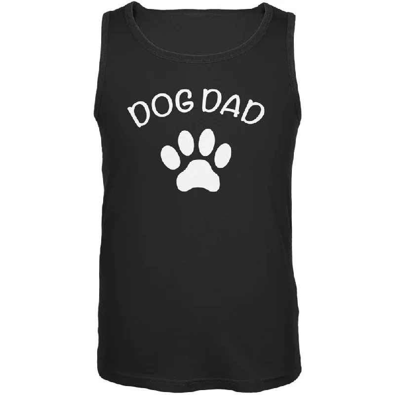 Father's Day Dog Dad Black Adult Tank TopCasual T-Shirts