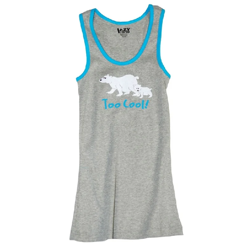 Polar Bear Too Cool Juniors Tank TopScoop Neck T-Shirts