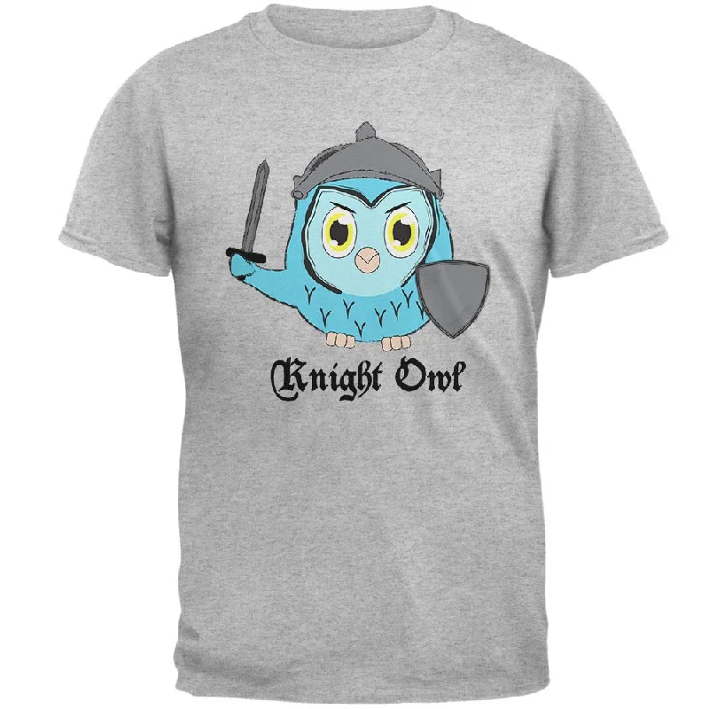 Knight Owl Night Funny Pun Mens T ShirtGym T-Shirts