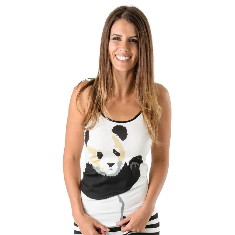 Wild Habitat Panda Women's CamisoleTasseled T-Shirts