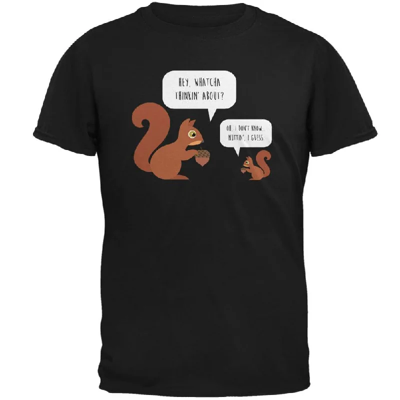 Autumn Squirrel Nut Pun Mens T ShirtCropped T-Shirts