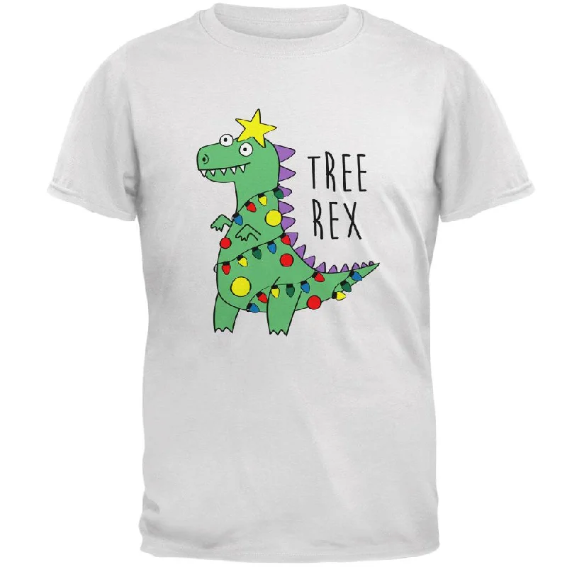 Christmas Tree Rex T-Rex Funny Dinosaur Mens T ShirtLayered T-Shirts