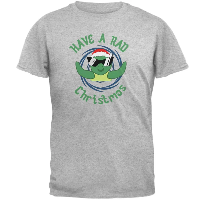 Christmas Sea Turtle Have a Rad Christmas Mens T ShirtSports Team T-Shirts