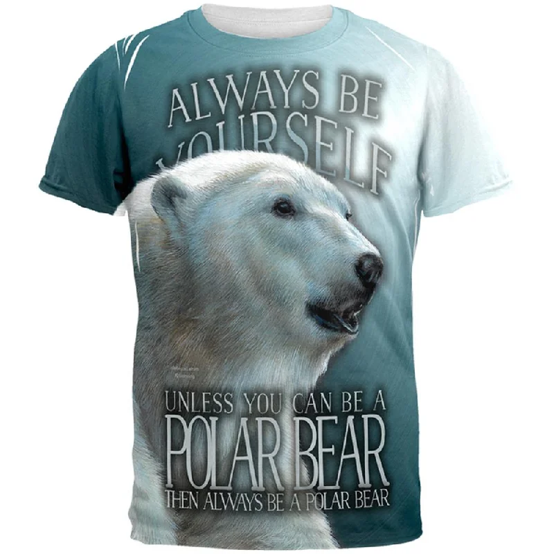 Always Be Yourself Unless Polar Bear All Over Mens T ShirtLounge T-Shirts