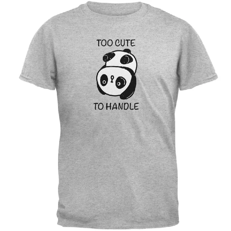 Panda Too Cute to Handle Mens T ShirtHunting T-Shirts