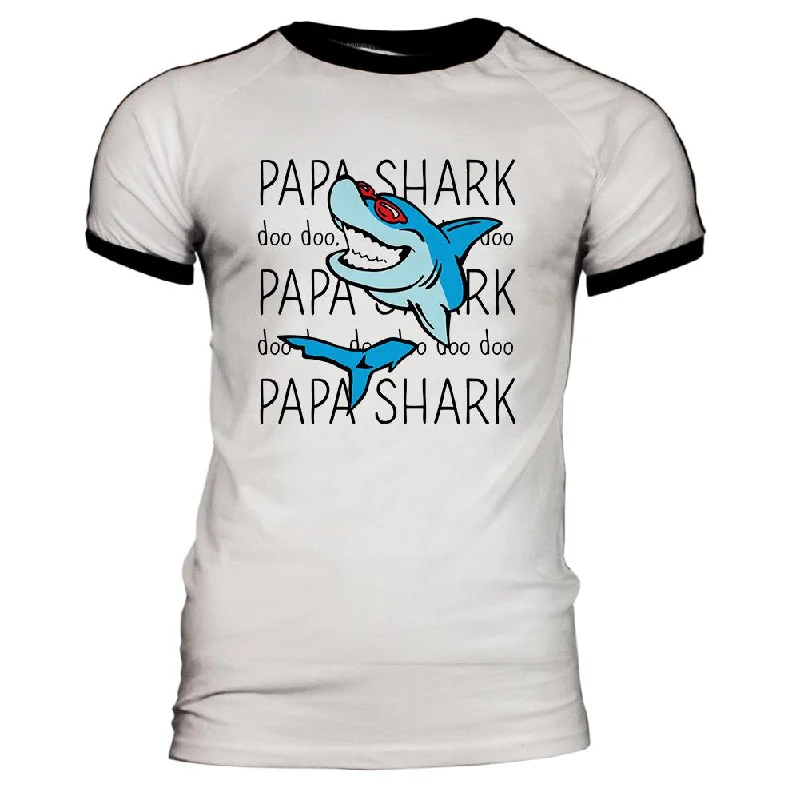 Papa Shark Doo Doo Doo Mens Soccer Jersey T ShirtJersey T-Shirts