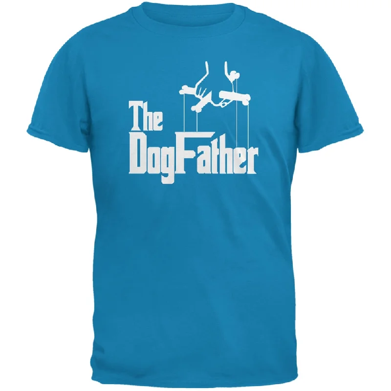 Fathers Day - The Dog Father Sapphire Blue Adult T-ShirtCycling T-Shirts