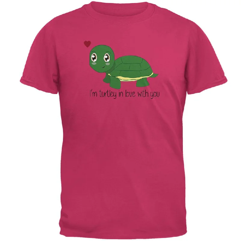 Turtle I'm Totally In Love With You Funny Pun Valentine's Day Mens T ShirtCollaborative T-Shirts