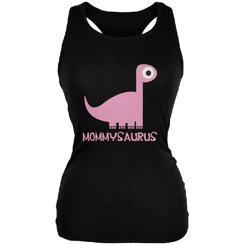 Mommysaurus Mother and Child Black Juniors Soft Tank TopPlush T-Shirts