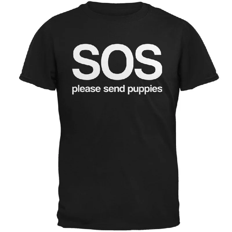 SOS Please Send Puppies Mens T ShirtSlim Fit T-Shirts