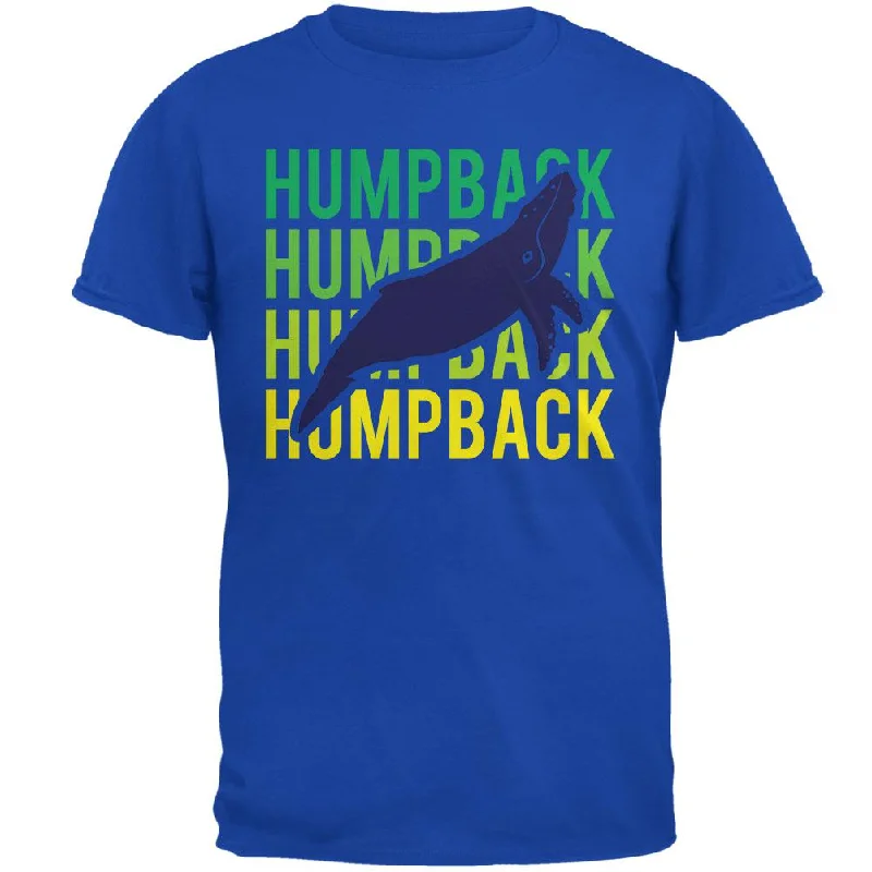 Humpback Whale Stacked Repeat Mens T ShirtSequined T-Shirts