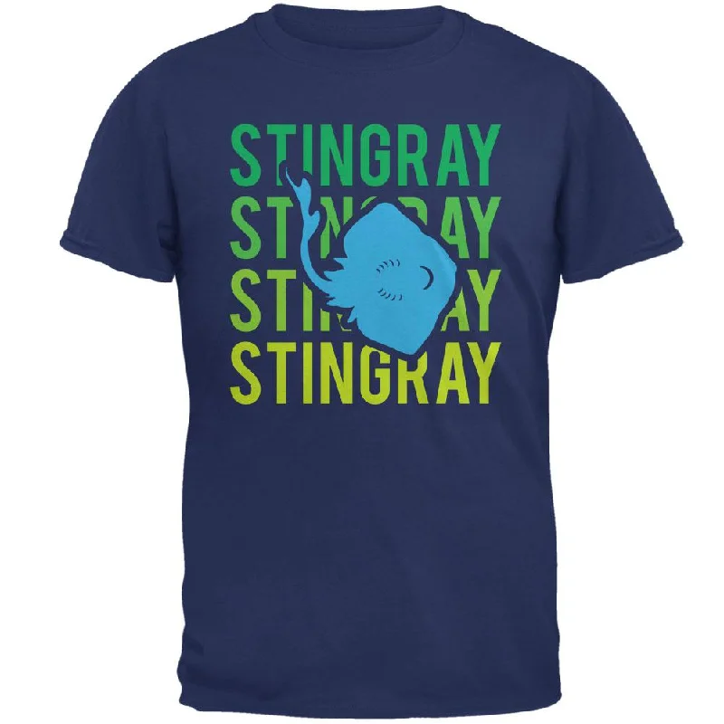 Stingray Ray Stacked Repeat Mens T ShirtStatement T-Shirts