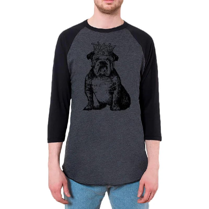 British Bulldog Crown Mens Raglan T ShirtVelvet T-Shirts