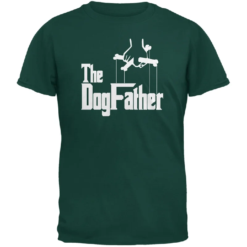 Fathers Day - The Dog Father Forest Green Adult T-ShirtHunting T-Shirts