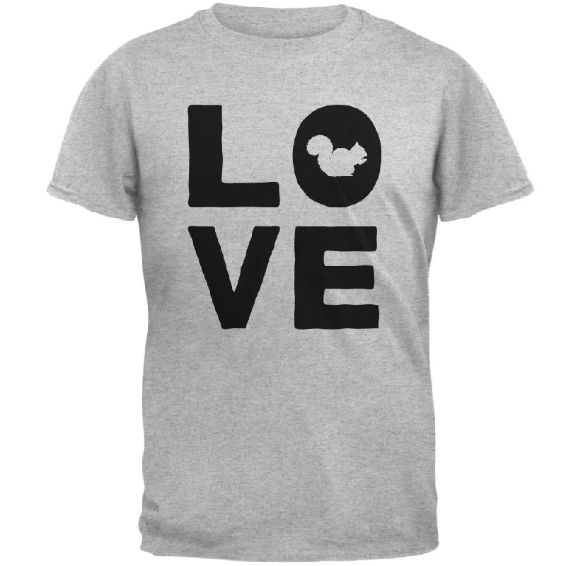 Squirrel Love Mens T ShirtStriped T-Shirts