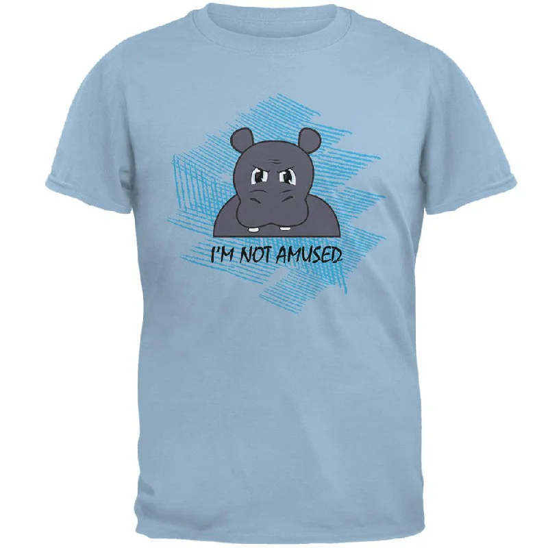 Hippo Not Amused Funny Mens T ShirtHigh-Fashion T-Shirts