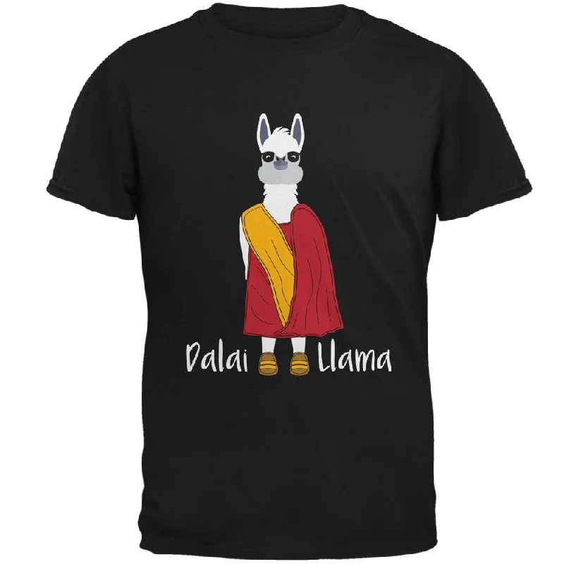 Funny Dalai Lama Llama Pun Mens T ShirtSilk T-Shirts