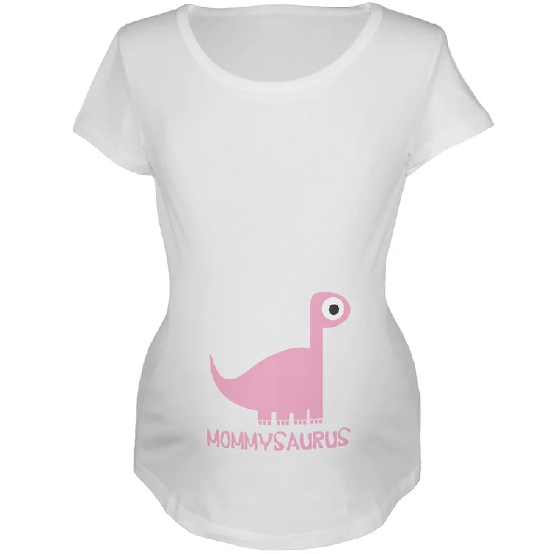 Mommysaurus Mother and Child White Maternity Soft T-ShirtDesigner T-Shirts