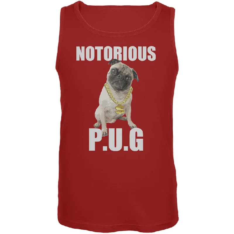 Notorious PUG Red Adult Tank TopSleep T-Shirts