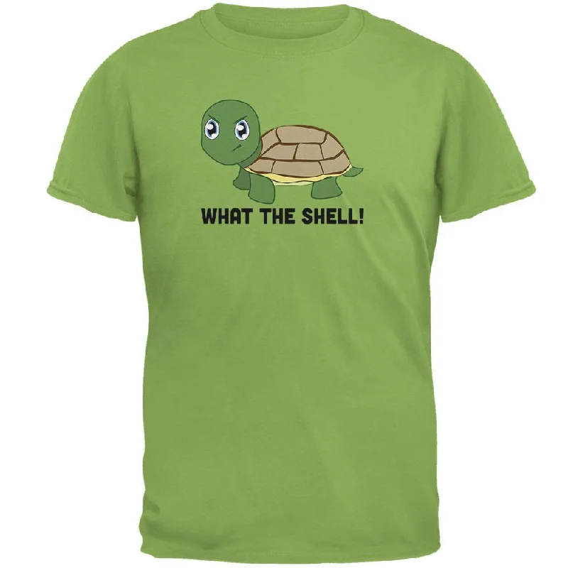 Turtle What The Shell Funny Pun Cute Mens T ShirtCultural T-Shirts