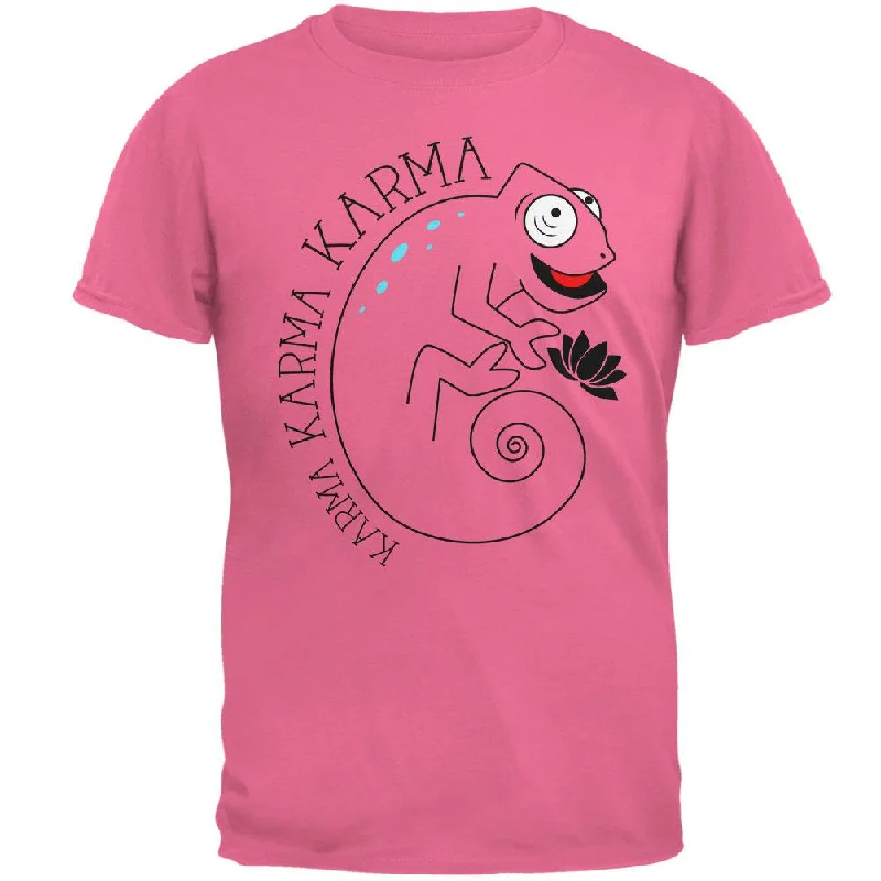 Karma Karma Karma Chameleon Mens T ShirtLace-Up T-Shirts