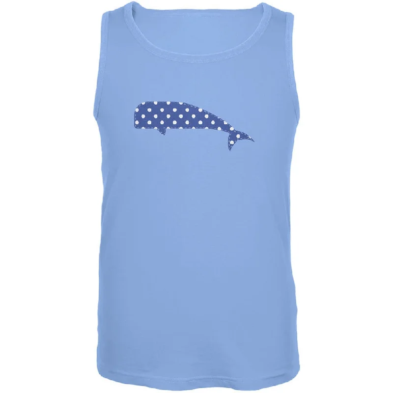 Summer - Whale Faux Stitched Carolina Blue Adult Tank TopPunk T-Shirts