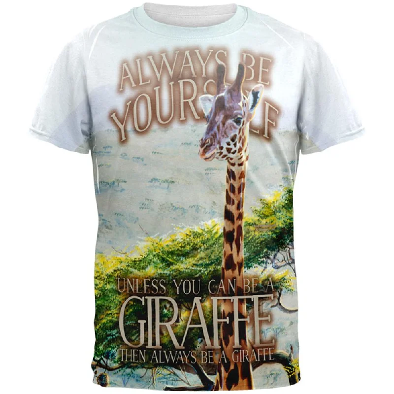 Always Be Yourself Unless Giraffe All Over Mens T ShirtThermal T-Shirts