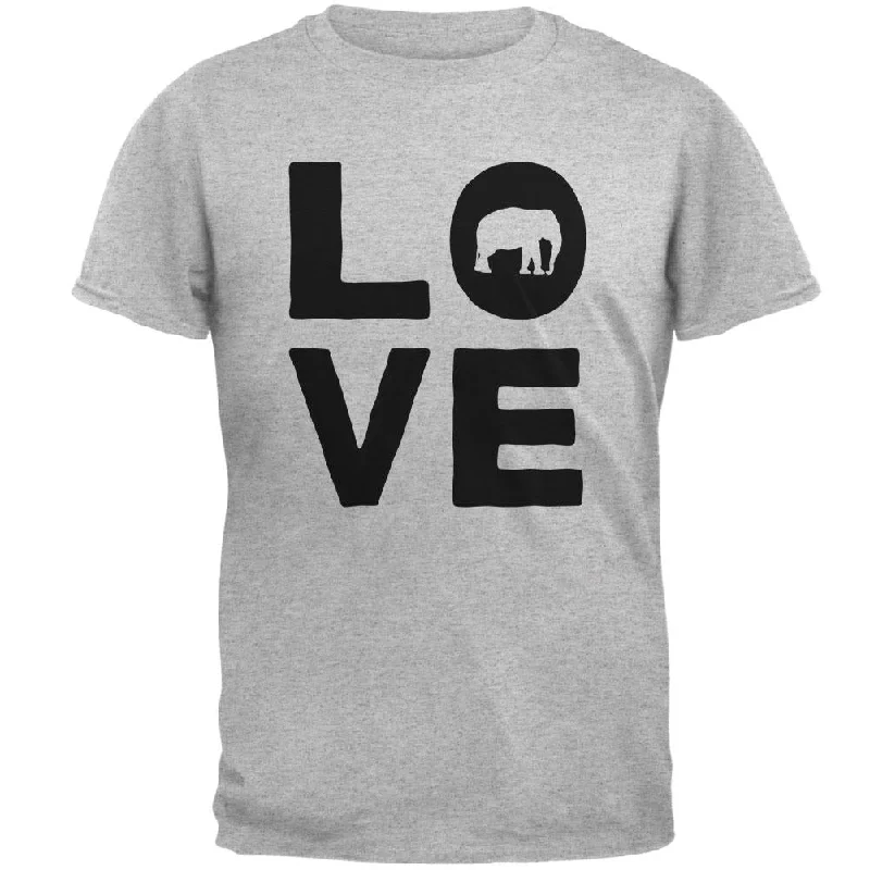 Elephant Love Mens T ShirtStudded T-Shirts