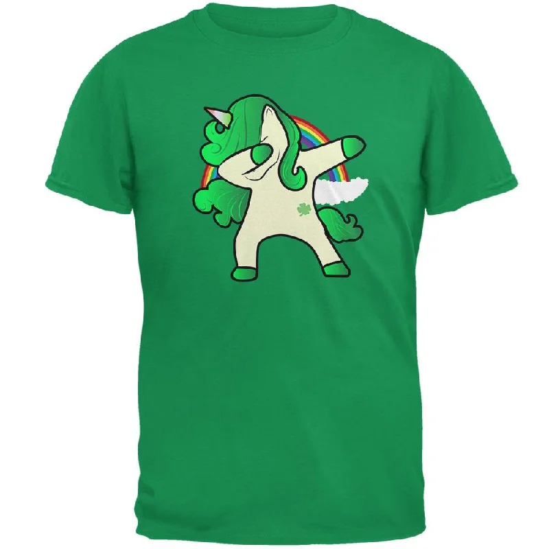 St. Patrick's Day Irish Dabbing Unicorn Mens T ShirtLogo T-Shirts