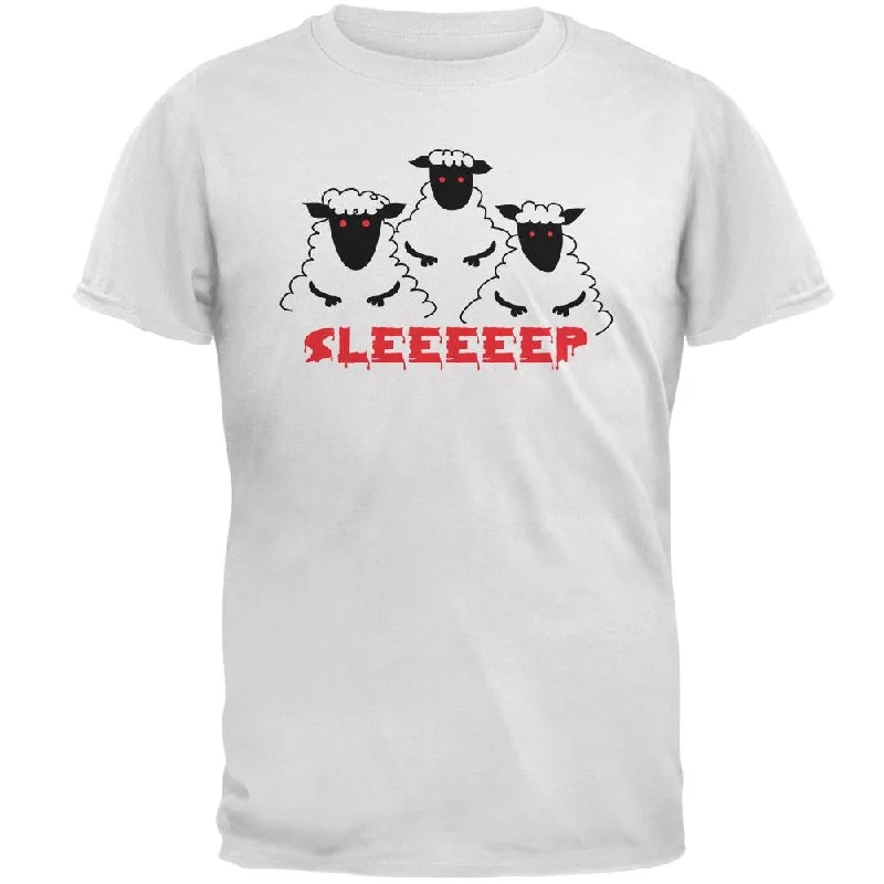 Counting Evil Sheep Sleep Mens T ShirtPocket T-Shirts