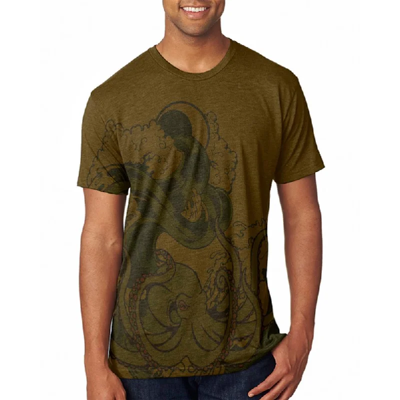 The Octopus Breathes Salty Men's Soft T-ShirtCollege T-Shirts