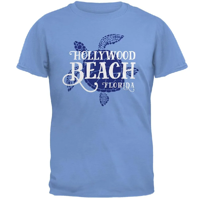 Summer Sun Sea Turtle Hollywood Beach Mens T ShirtLogo T-Shirts