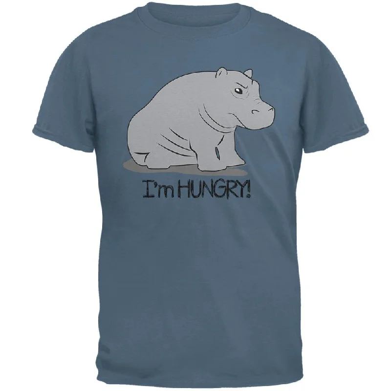 Hippo I'm Hungry Angry Funny Mens T ShirtLounge T-Shirts