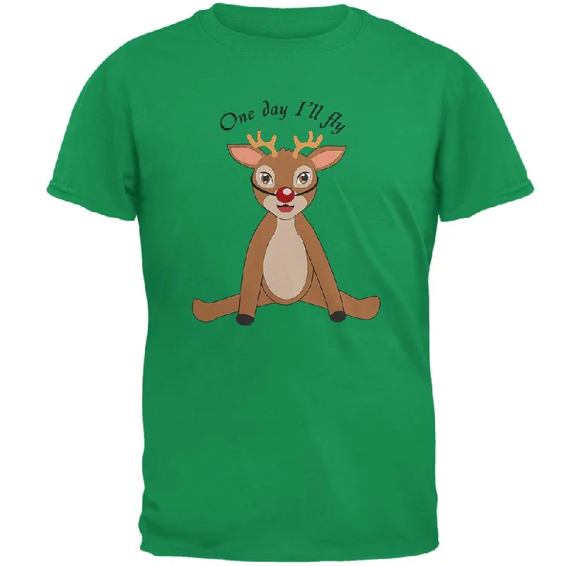 Christmas Baby Deer Fawn Mens T ShirtMesh T-Shirts