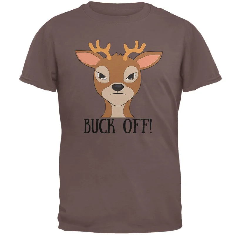 Deer Buck Off Funny Pun Mens T ShirtQuick-Dry T-Shirts