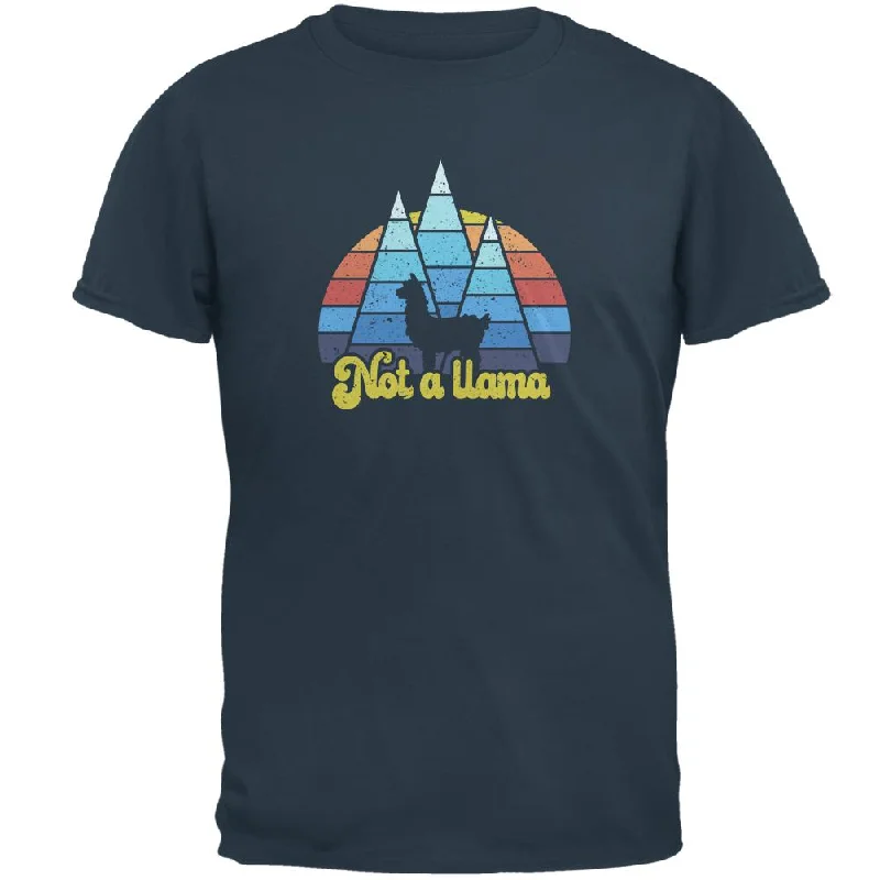 Vintage Alpaca Not a Llama Mens T ShirtSilk T-Shirts