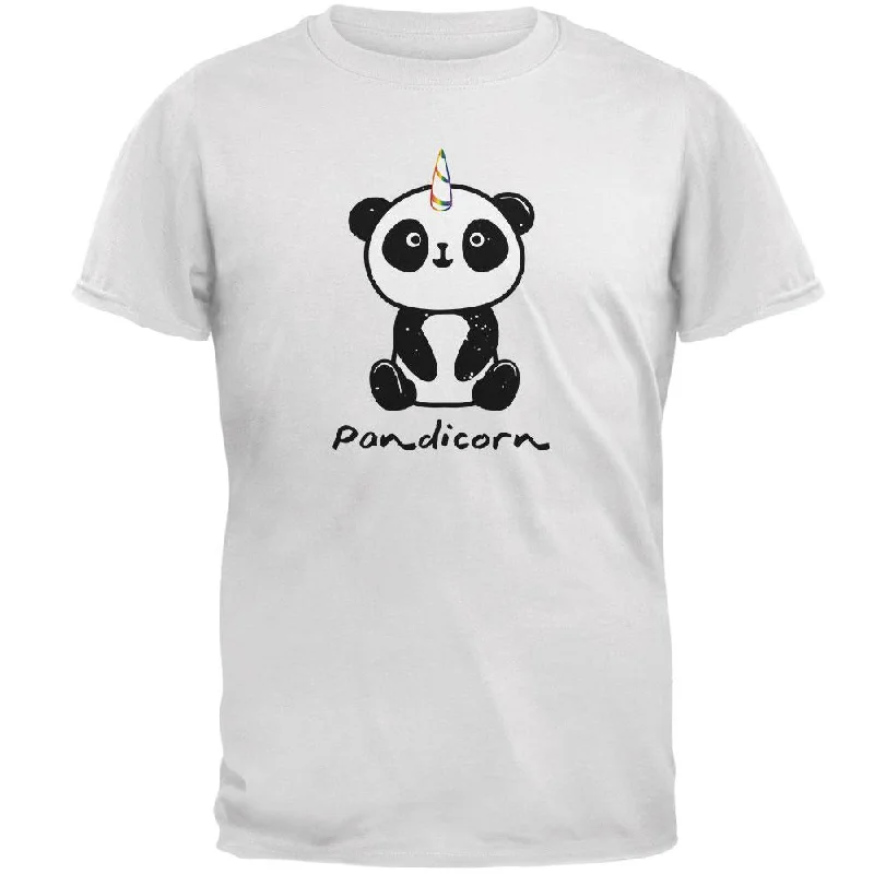 Pandicorn Panda Unicorn Mens Soft T ShirtMetallic T-Shirts