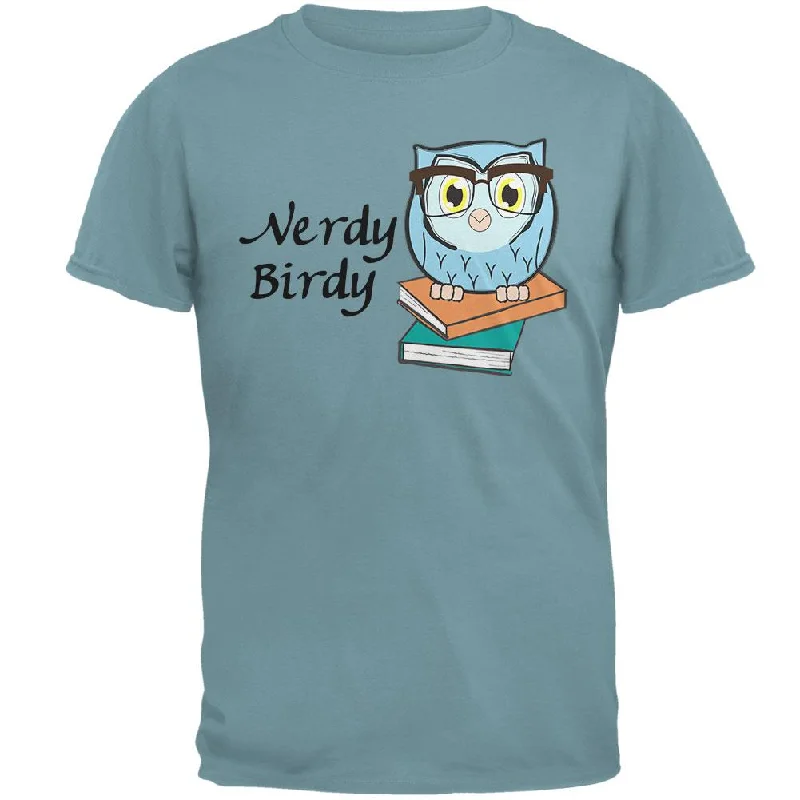 Owl Nerdy Birdy Funny Rhyme Mens T ShirtSleep T-Shirts