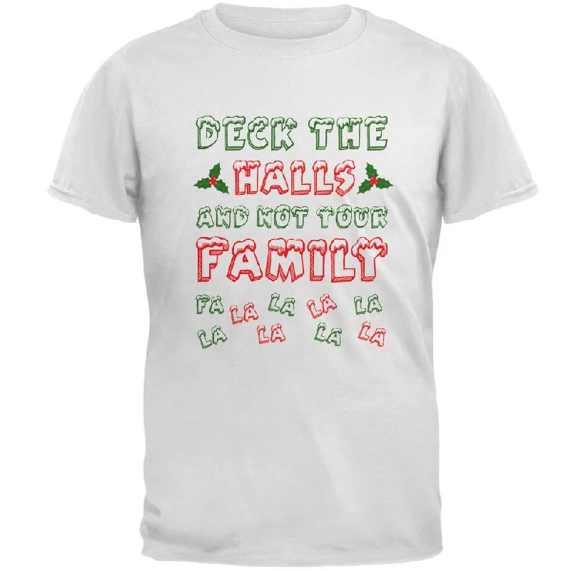 Christmas Deck the Halls Not Your Family Mens T ShirtOrganic Cotton T-Shirts