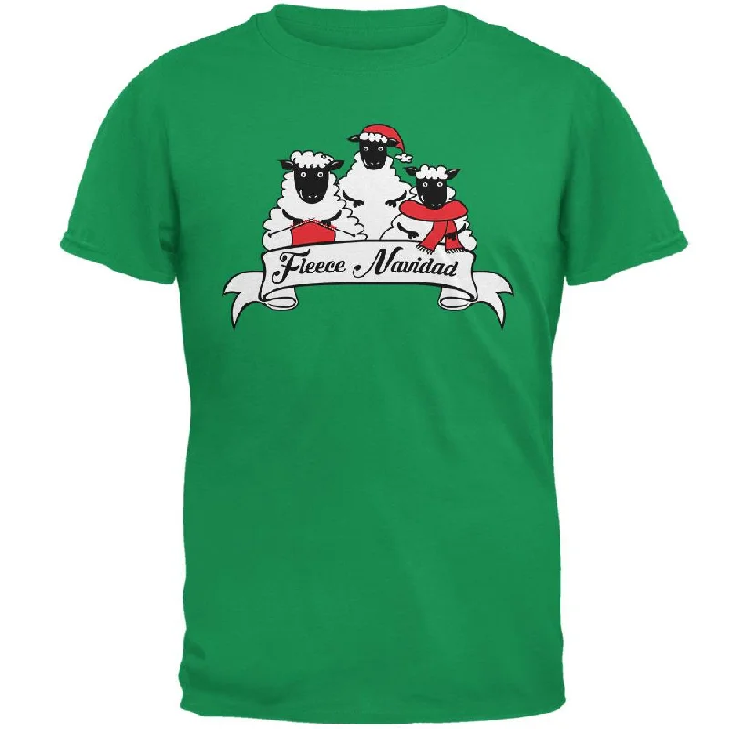 Christmas Sheep Feliz Fleece Navidad Mens T ShirtRetro T-Shirts