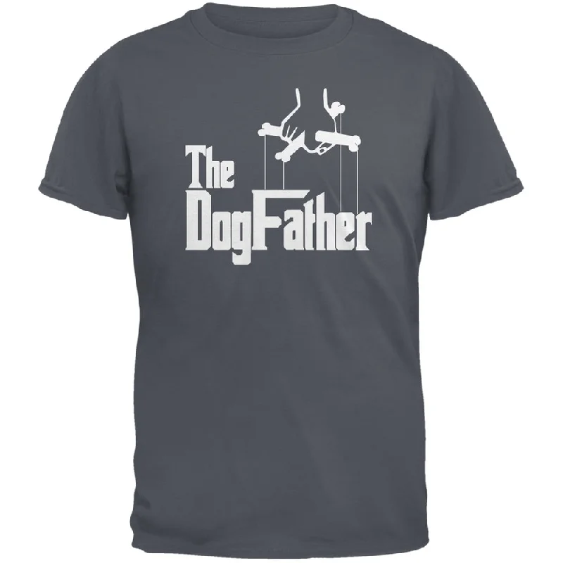 Fathers Day - The Dog Father Charcoal Grey Adult T-ShirtFishing T-Shirts