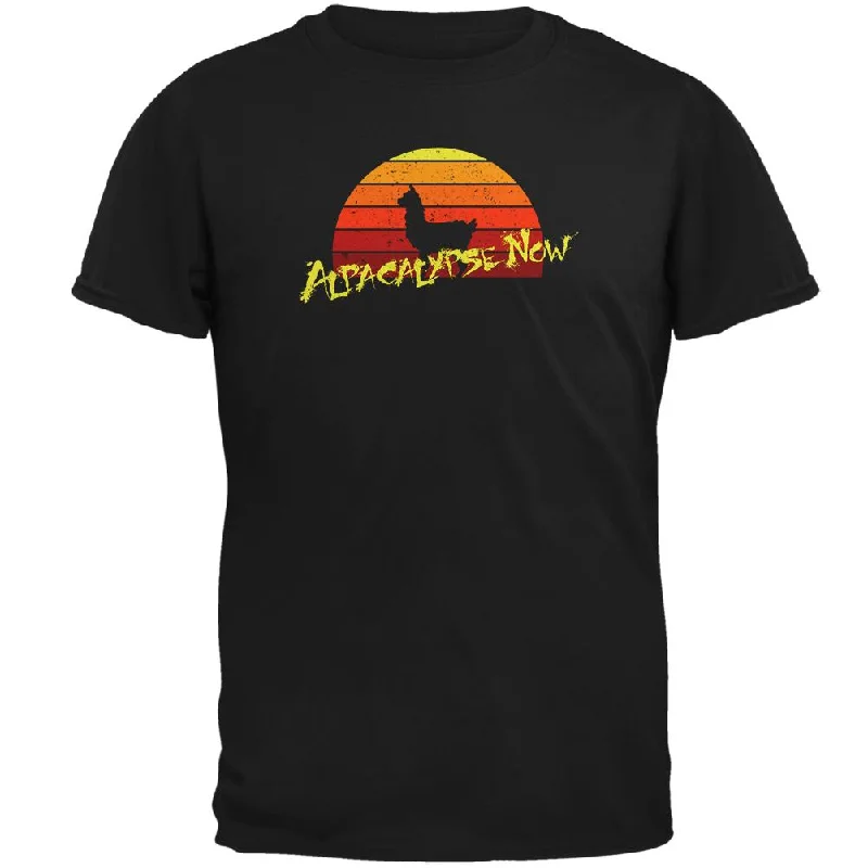 Alpacalypse Now Alpaca Parody Mens T ShirtPolyester T-Shirts