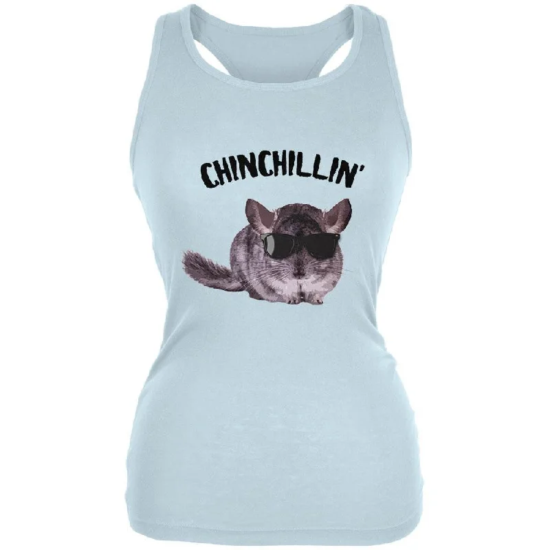 Chinchillin Chinchilla Pale Blue Juniors Soft Tank TopMinimalist T-Shirts