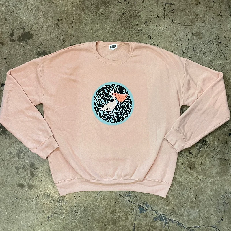 CrewneckarCycling Short Sleeve TopsYokishop - Pelican Blush Crew