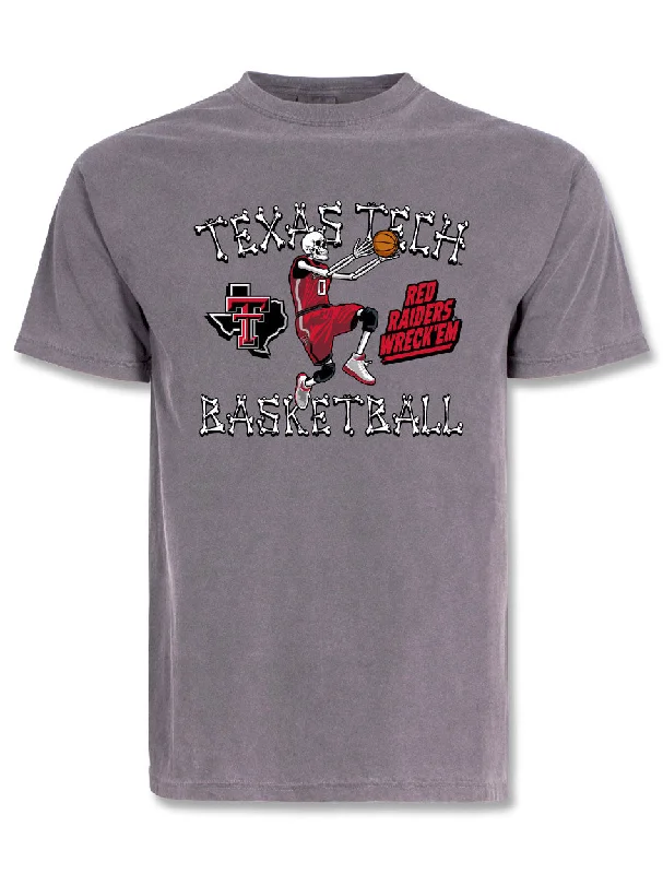 Texas Tech "Basketball Bones" Short Sleeve T-ShirtCollege Short Sleeve Tops