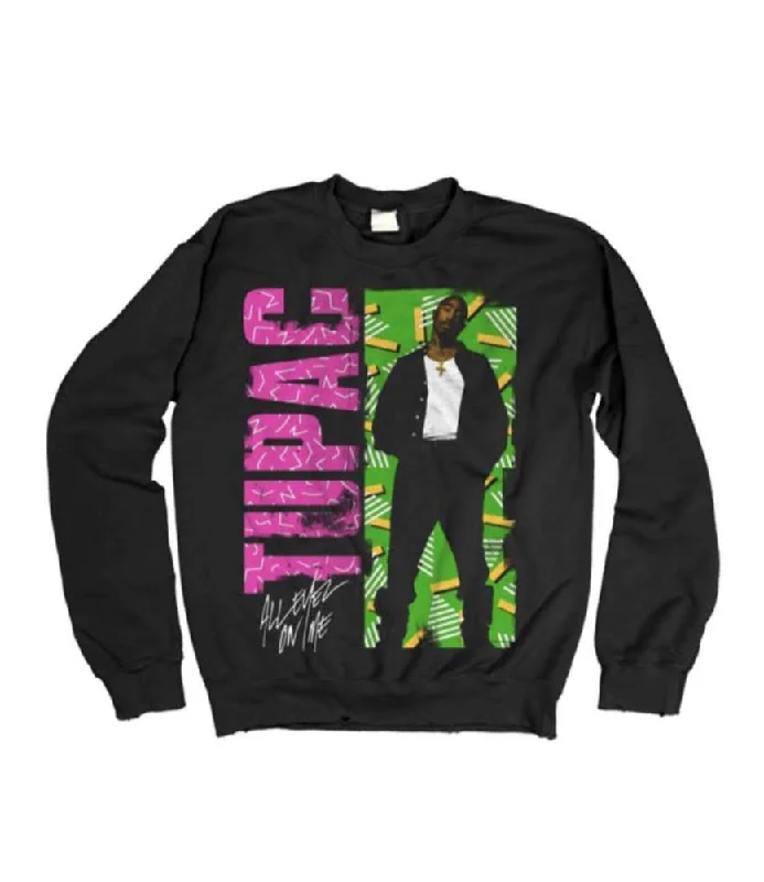 CrewneckhoodieSkateboard Short Sleeve TopsMadeWorn Tupac All Eyez On Me Crew Fleece Sweatshirt