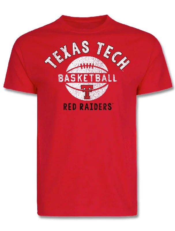 Texas Tech "Dry Paint" Short Sleeve T-ShirtDesigner Short Sleeve Tops