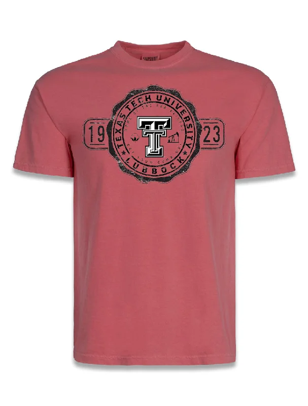 Texas Tech "Sign Sealed" Short Sleeve T-shirtMinimalist Short Sleeve Tops