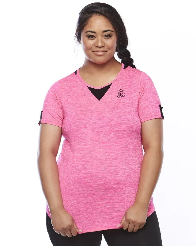 Zest Short Sleeve Shirt - PinkRunning Short Sleeve Tops